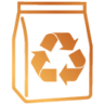 senseo sustainability bag recycle icon